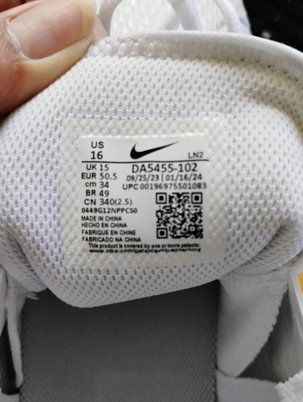 Brand New Nike Vapor Edge Football Cleats White/Silver DA5455-102 Men's US 16 D